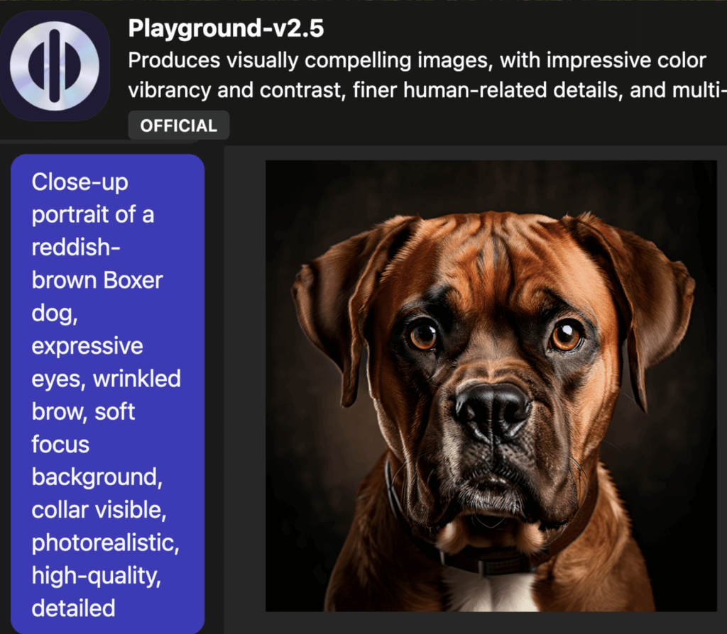 Playground V2.5 Example Image Output from Poe Ai 