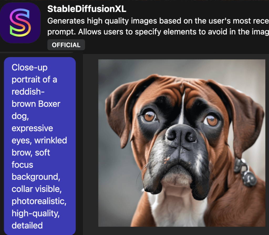 Stable Diffusion XL Example Image Output from Poe Ai 