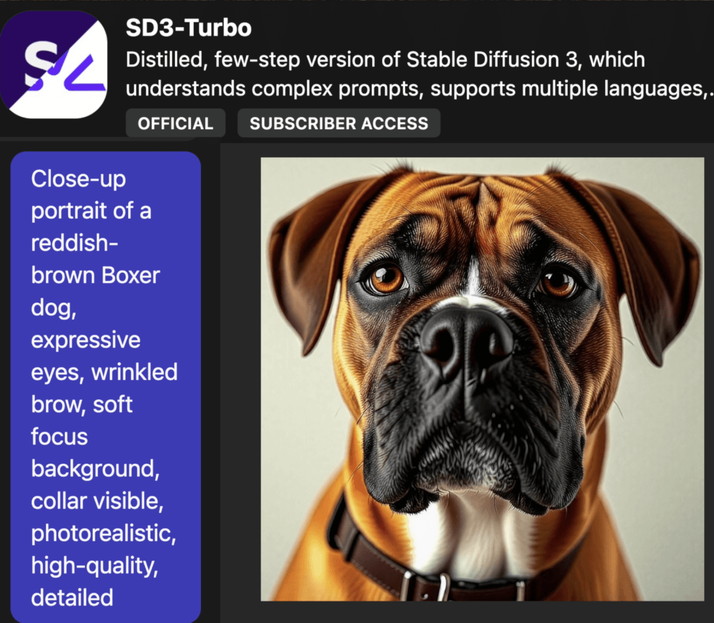 Stable Diffusion 3 Turbo Example Image Output from Poe Ai 