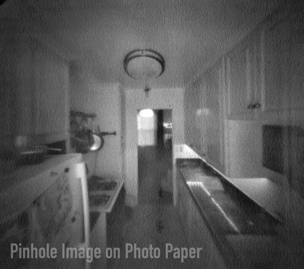 Pinhole Image on Photo Paper in San Diego