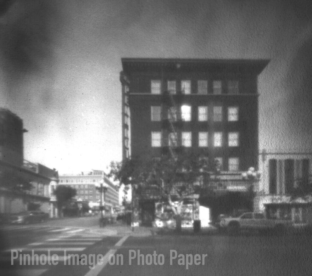 Pinhole Image on Photo Paper in San Diego